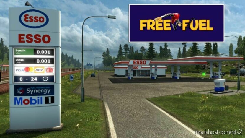 Free Fuel Mod for Euro Truck Simulator 2