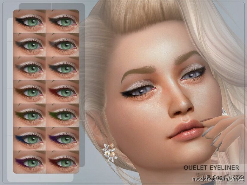 Sims 4 Adult Makeup Mod: Ouelet Eyeliner HQ (Featured)