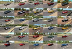 Classic Cars AI Traffic Pack by Jazzycat V9.0.1 for American Truck Simulator