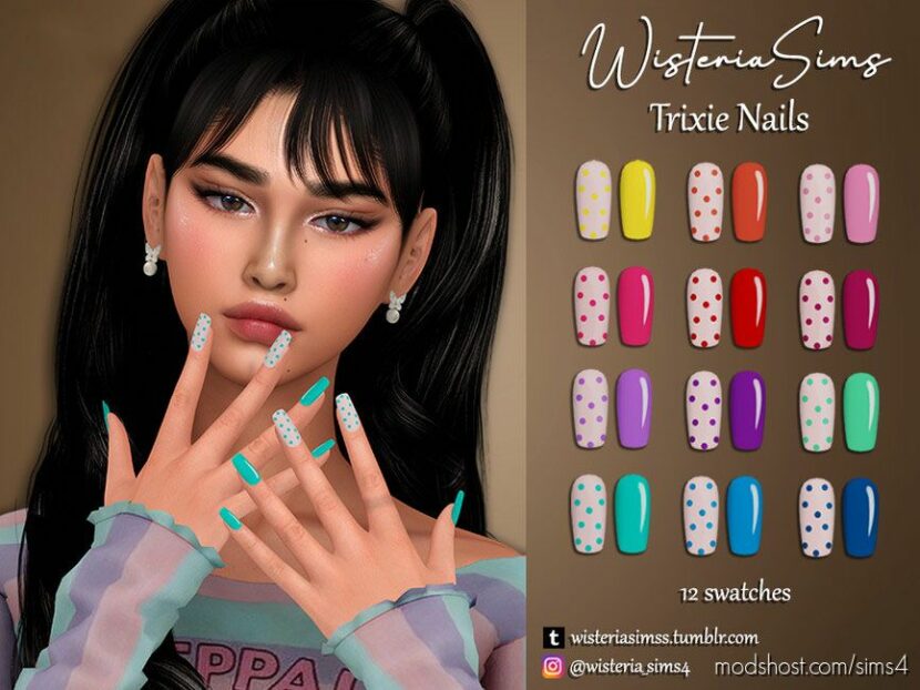 Trixie Nails for Sims 4