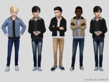 Sims 4 Male Clothes Mod: Kenton Jacket (Image #3)