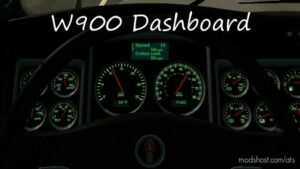W900 Dashboard v1.8 for American Truck Simulator