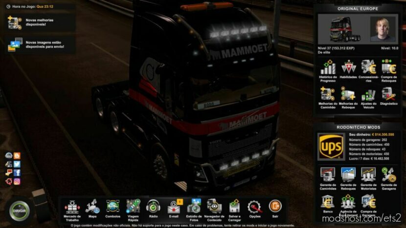 Profile Original Europe 1.46.2.20S for Euro Truck Simulator 2