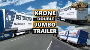 Krone SD27 Double Jumbo Trailer [1.46] for Euro Truck Simulator 2