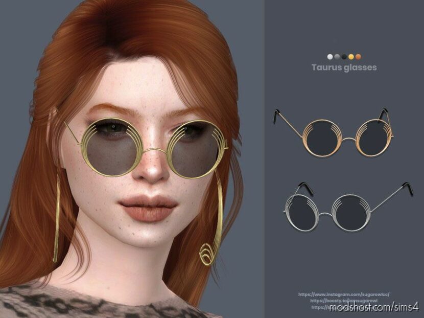 Taurus glasses for Sims 4