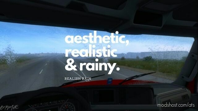 Realish Rain for American Truck Simulator