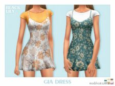 Sims 4 Elder Clothes Mod: Gia Dress (Featured)