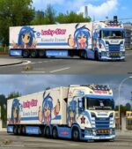 ETS2 Scania Mod: S NG Konata Izumi – Lucky Star Combo Skin (Image #2)