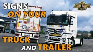 Signs ON Your Truck & Trailer V1.0.2.55S for Euro Truck Simulator 2
