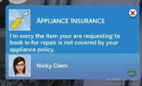 Sims 4 Mod: Appliance Insurance (Image #7)