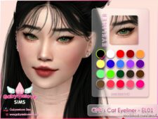 GML’s Cat Eyeliner • EL01 for Sims 4