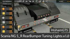 Scania NG S_R RearBumper Tuning Lights v1.0 for Euro Truck Simulator 2