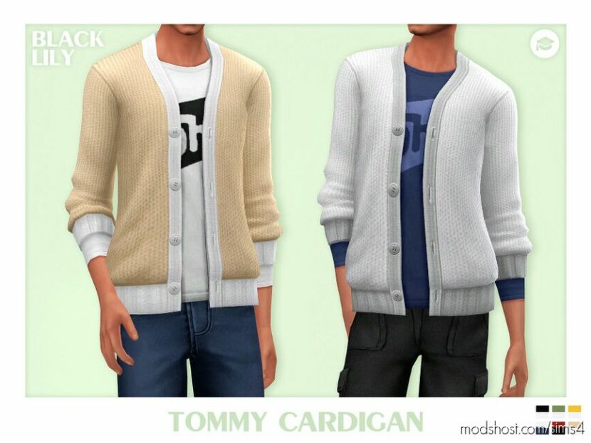 Tommy Cardigan for Sims 4