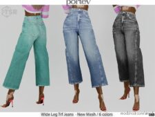Wide Leg Trf Jeans for Sims 4