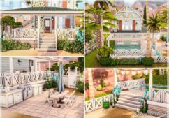 Sims 4 House Mod: Blue Beach Life No CC (Image #4)