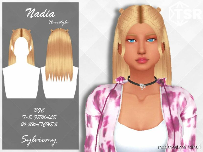 Nadia Hairstyle for Sims 4