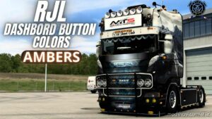 Amber Dashboard Button [1.46] for Euro Truck Simulator 2