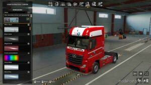 skin for actros company TM global transport by maury79 [1.46] for Euro Truck Simulator 2