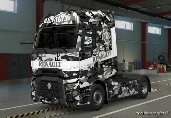 Renault T Military Skin for Euro Truck Simulator 2