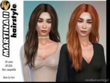 Martina Hairstyle V2 for Sims 4