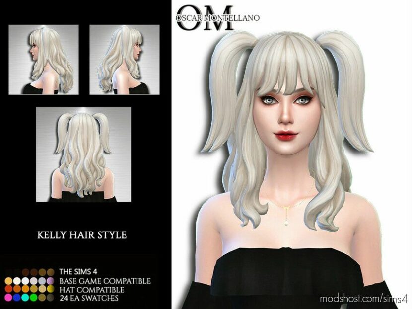 Kelly Hairstyle for Sims 4