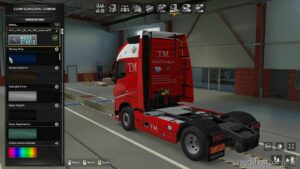 ETS2 Mod: skin volvo FH red TM global transport by maury79 1.46 (Image #3)