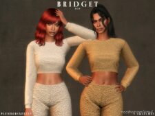 BRIDGET Set (Top+pants) for Sims 4