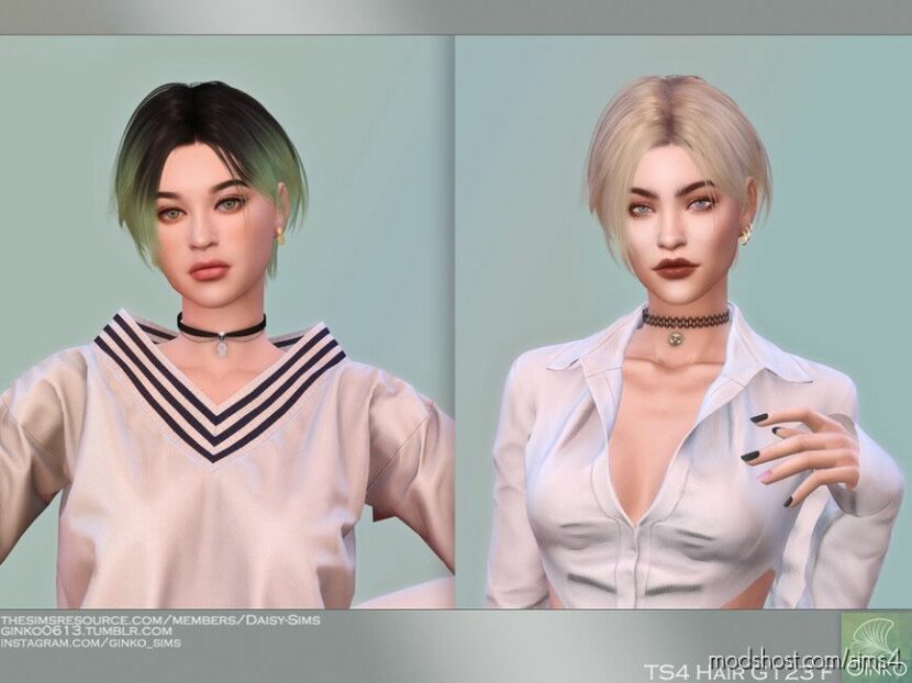 Short Bob Hairstyle – G123 for Sims 4