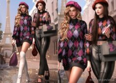 Argyle Clothes SET256 for Sims 4
