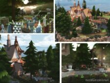 Sims 4 House Mod: Forest Cottage No CC (Image #7)