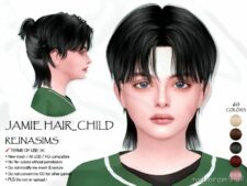 Jamie Child Hair for Sims 4