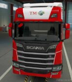 ETS2 Mod: skin SCANIA R TM global transport by maury79 1.46 (Image #2)