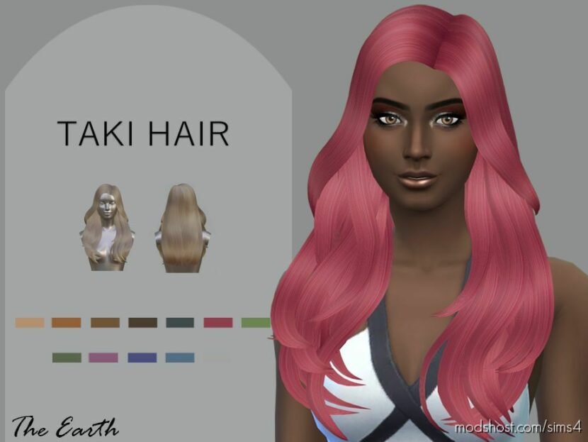 Taki Hair for Sims 4