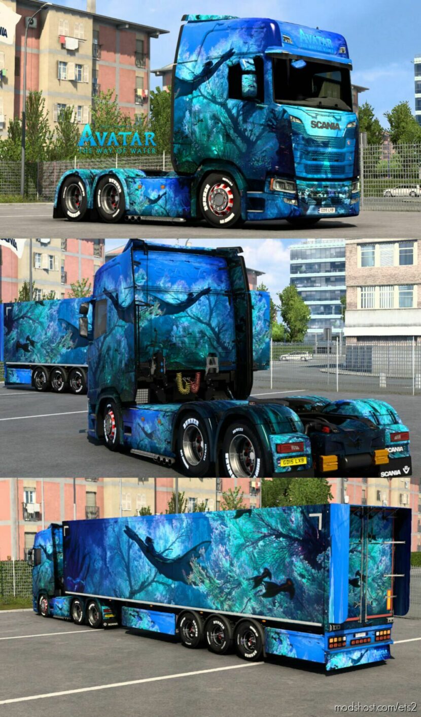 Scania Avatar The WAY Of Water Skin for Euro Truck Simulator 2