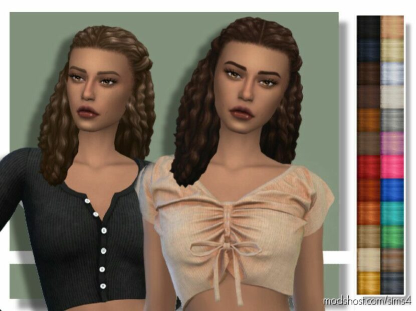 Monica Hairstyle for Sims 4