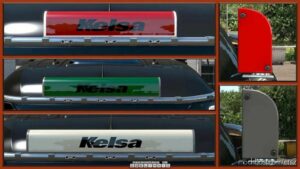 ETS2 Standalone Part Mod: Kelsa LED Illuminated Nameboards V1.3 1.47 (Image #2)