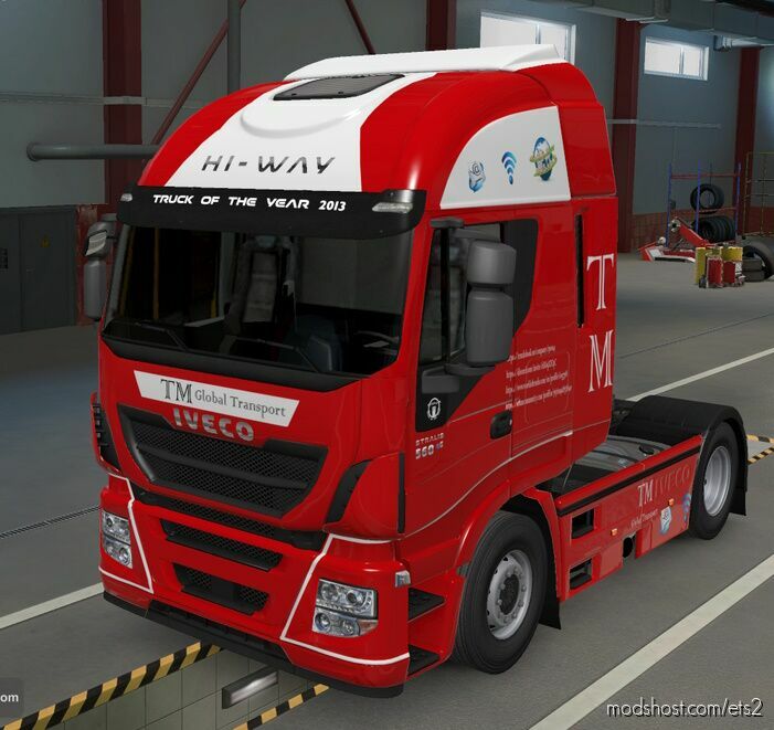 skin cabin IVECO STRALIS HI-WAY by maury79 [1.46] for Euro Truck Simulator 2