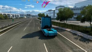 ETS2 Mod: GPS ON TOP Of The Screen ETS2 1.40-1.47 (Image #2)