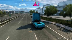 ETS2 Mod: GPS ON TOP Of The Screen ETS2 1.40-1.47 (Image #3)