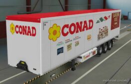 skin trailer CONAD by maury79 [1.46] for Euro Truck Simulator 2