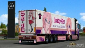 ETS2 Mercedes-Benz Mod: Mercedes Actros MP4 Miyuki Takara – Lucky Star Skin (Image #3)