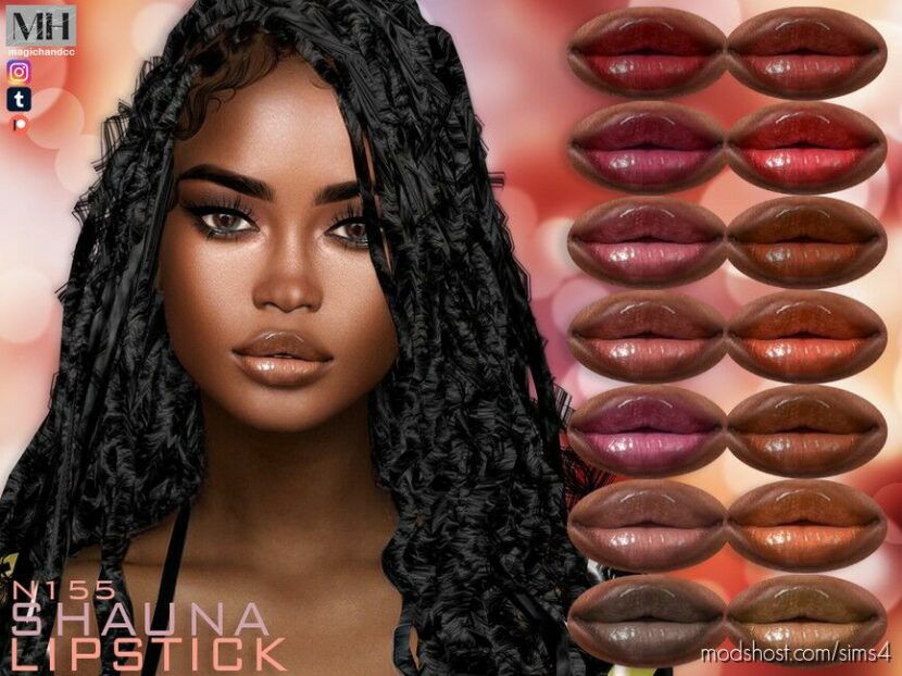 Shauna Lipstick N155 for Sims 4