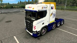 skin SCANIA S 8X4 new blue by maury79 [1.46] for Euro Truck Simulator 2