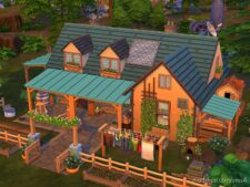 Tiny Farmhouse [No CC] for Sims 4