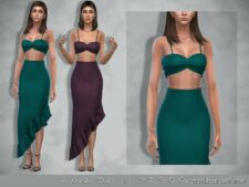 Aleida Top for Sims 4