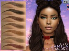 Jamila Eyebrows N218 for Sims 4