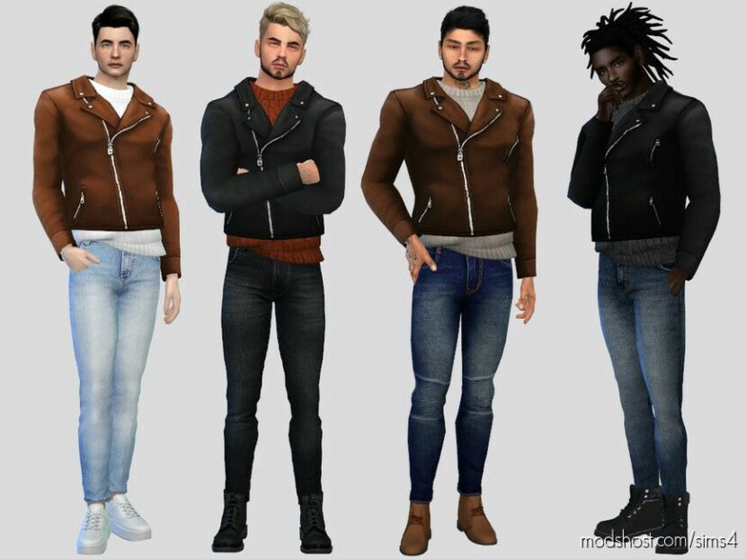 Sims 4 Teen Clothes Mod: Rohmer Jacket (Featured)