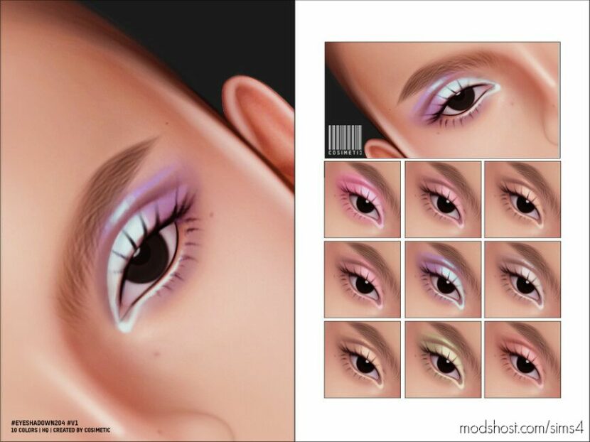 Sims 4 Female Makeup Mod: Eyeshadow N204 (Featured)