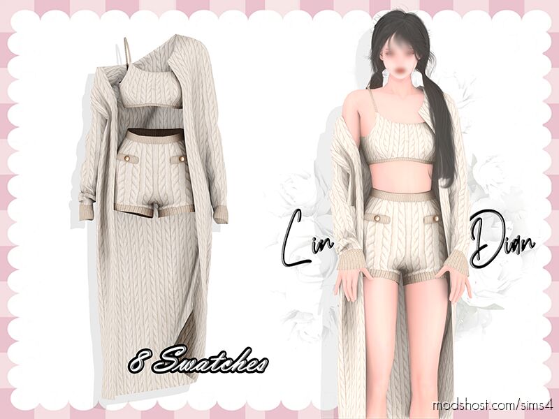 Sims 4 Female Clothes Mod: Long coats and pajama sets (Featured)