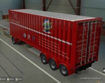 ETS2 Mod: skin trailer TANDEM red TM Global Transport by maury79 1.46 (Image #4)